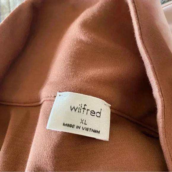 Aritzia Wilfred Free Pose Button Down Shirt Dress Soft Jersey Long Sleeve Mini - Picture 6 of 10